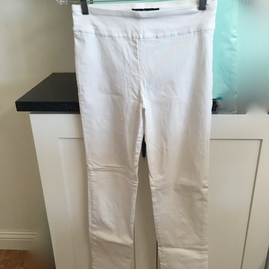 Womens White Culture Brand Capris Pants Sz 4